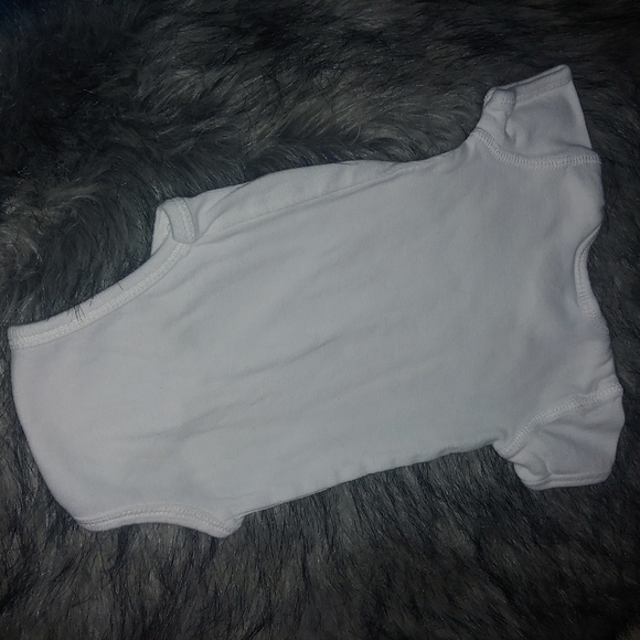 5/$20 • Peek A Boo • white onesie cotton NB newborn - Picture 6 of 6